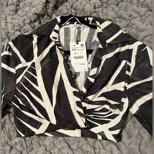 Zara crop vacation top brand new